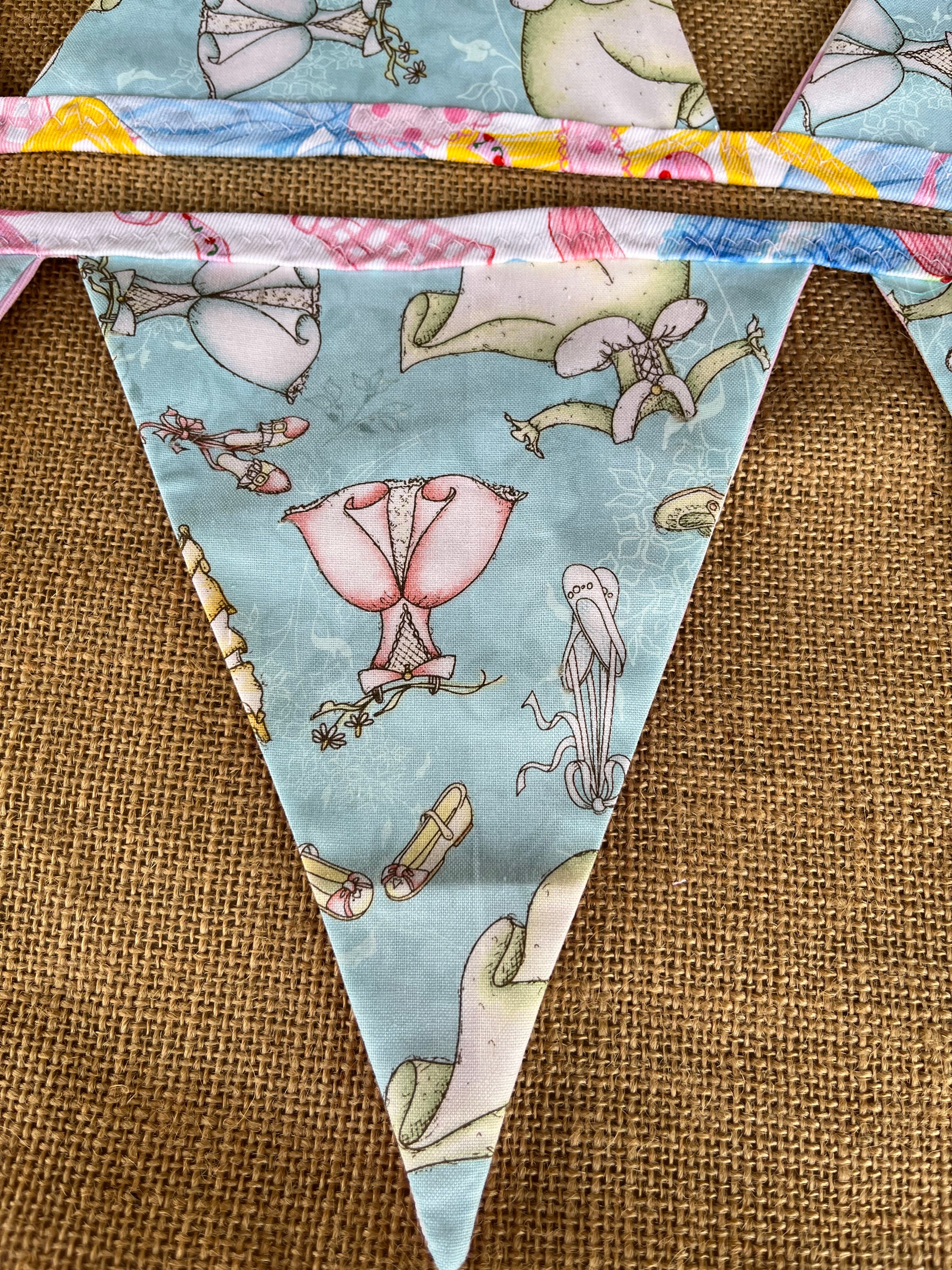 Baby | celebration bunting | 3m long | stripes | stars | spots