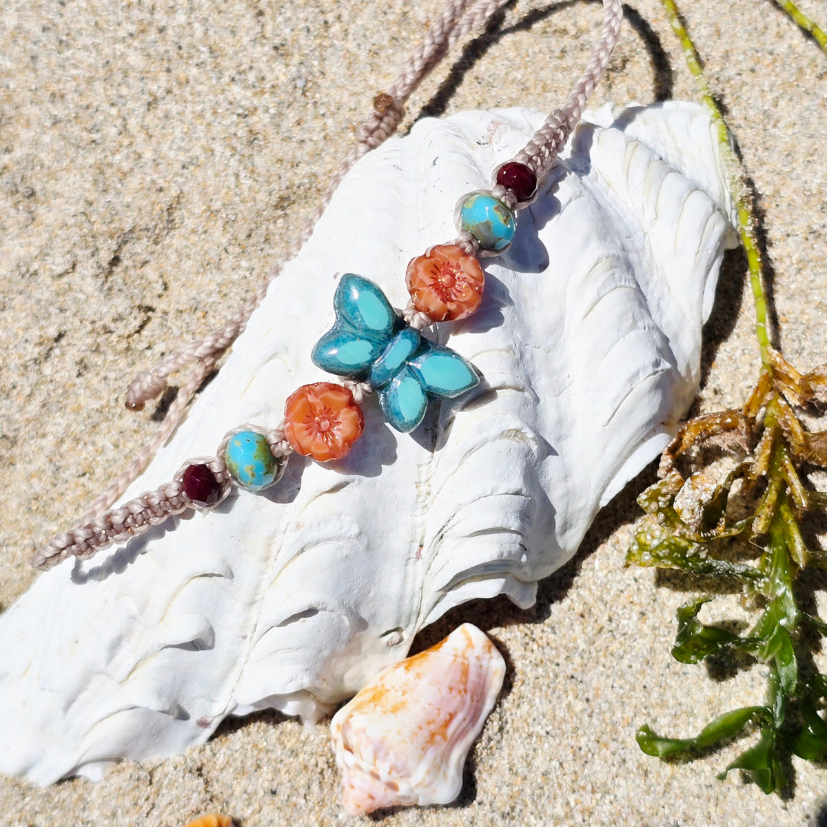 Butterfly Macrame Bracelet/Anklet