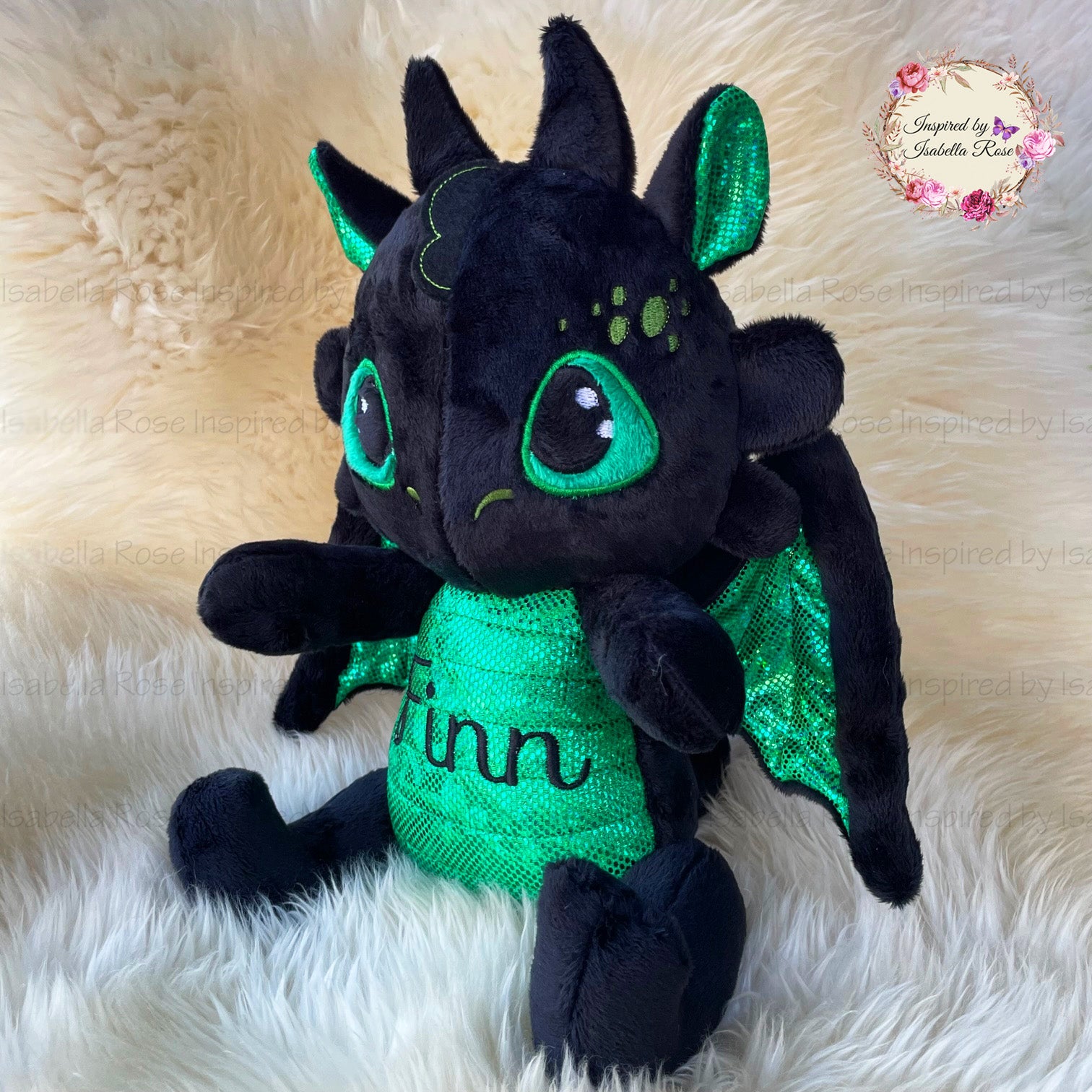 Jointed Dragon Plushie, Dragon wing set, Made to order