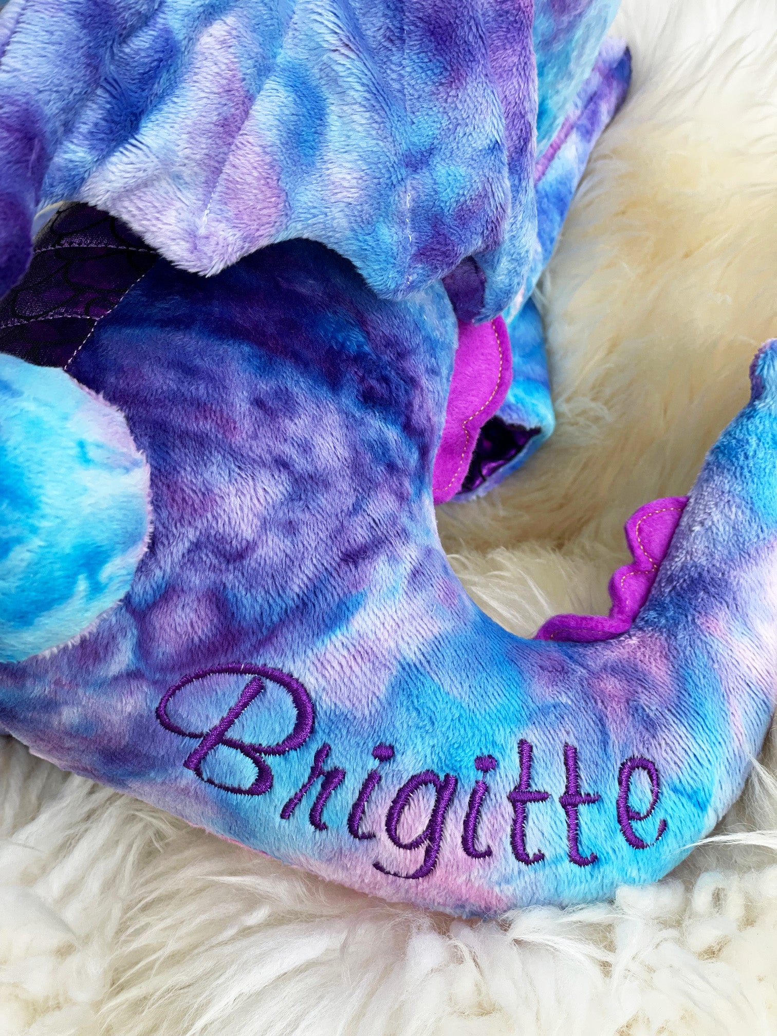 Jointed Dragon Plushie, Dragon wing set, Made to order