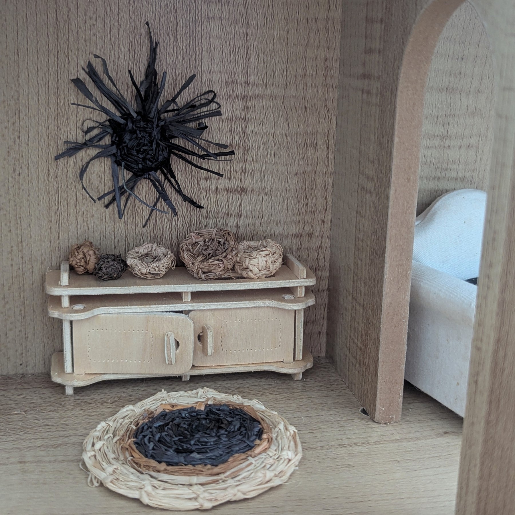 Miniatures Woven Doll House Decor | 7 piece set  Doll House Play Set