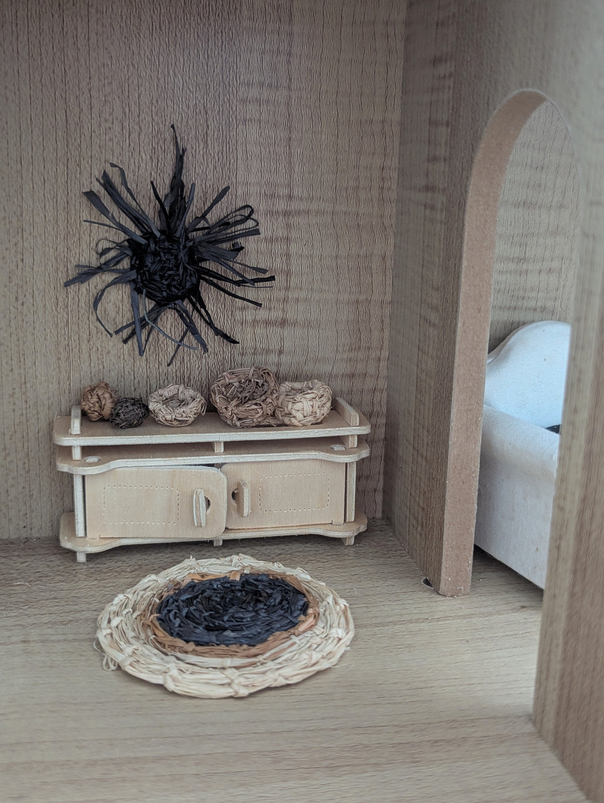 Miniatures Woven Doll House Decor | 7 piece set  Doll House Play Set
