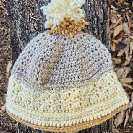 Brown & Cream Beanie