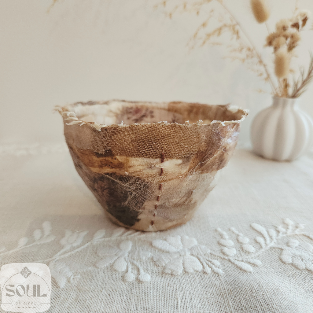 Textile Art Bowl – Natural & Earthy (3)