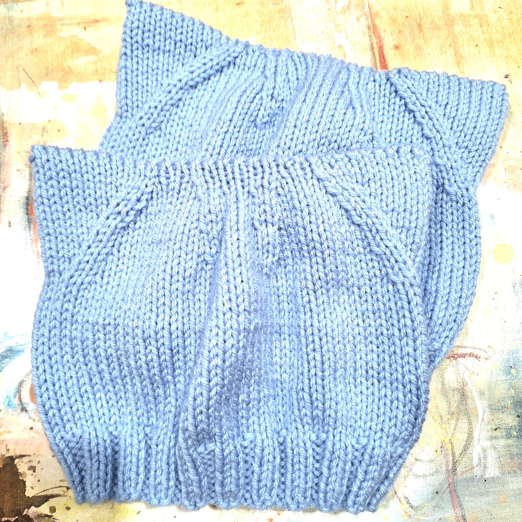Handknitted Baby 'Cat' Beanie Sz 1-2 yrs
