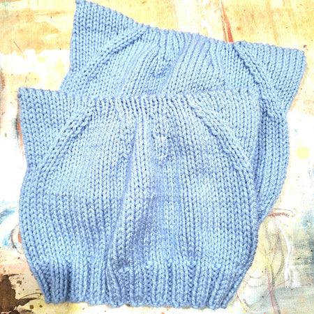 Handknitted Kids' 'Cat' Beanie Sz 5-8 yrs