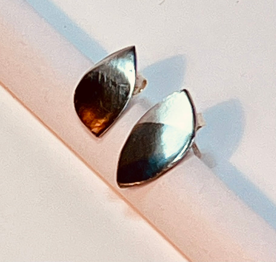 Dipped Pure Silver stud earrings
