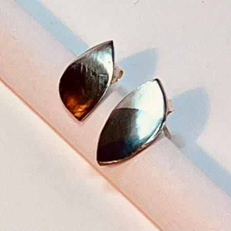 Dipped Pure Silver stud earrings