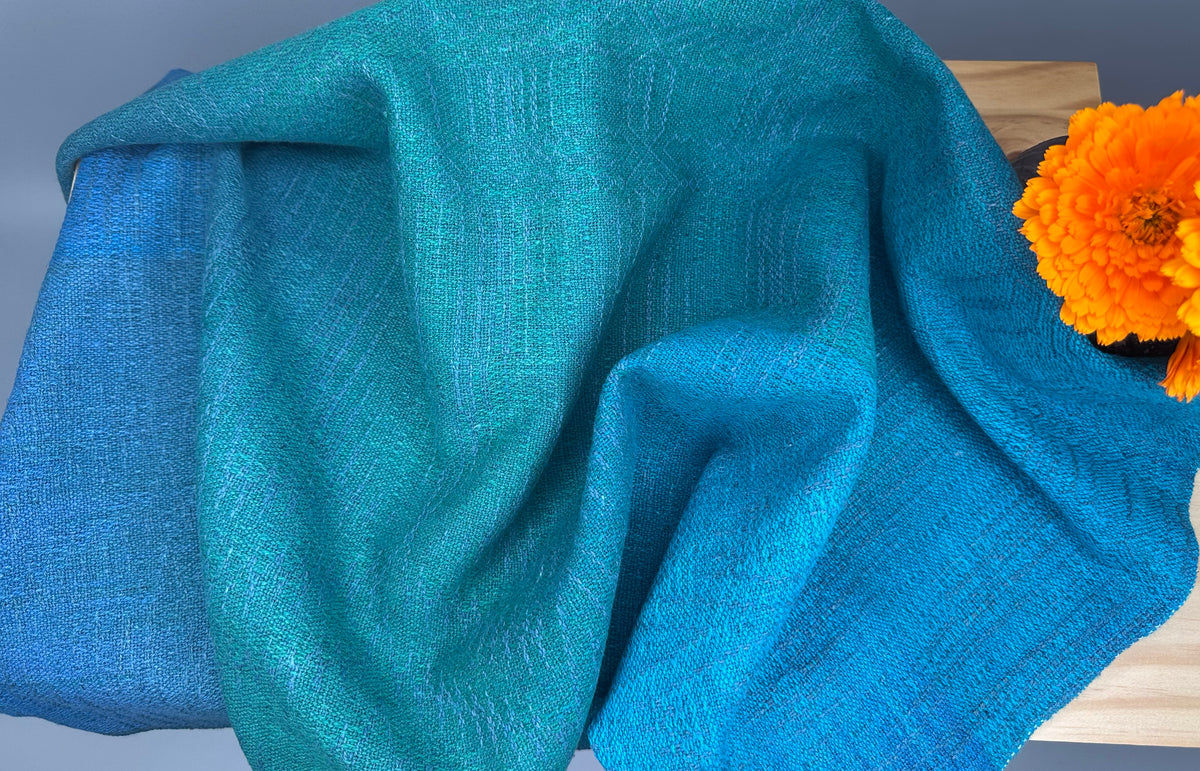 Hand-Dyed and Handwoven Linen/Cotton Tea Towels