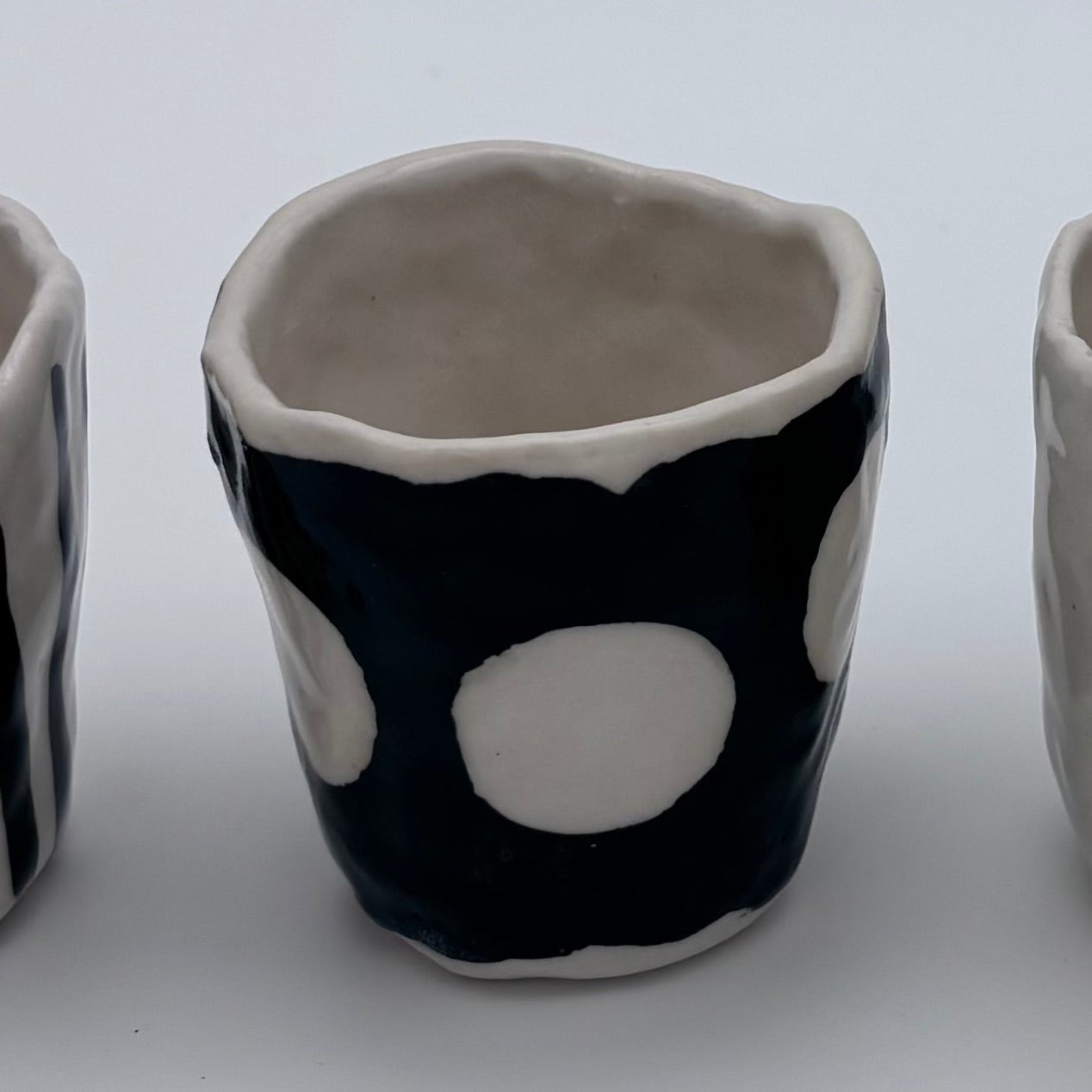 Christmas Ceramic Espresso Cup | Handcrafted Clay | Hand decorated