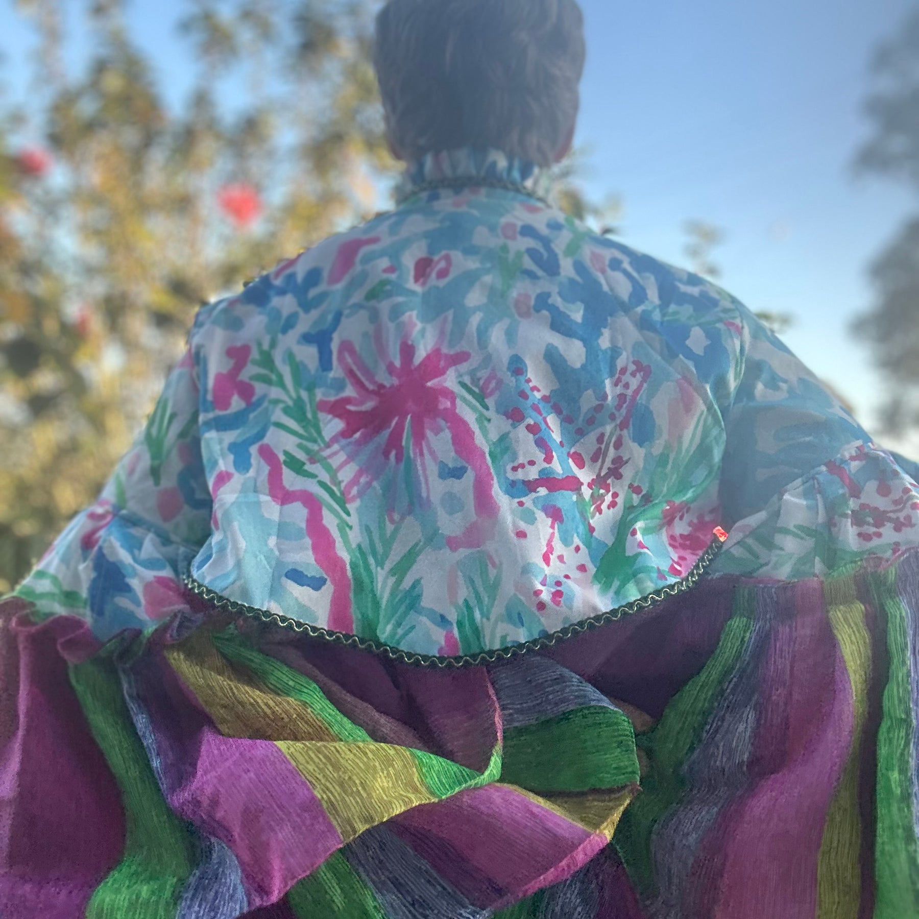 Upcycled Colourful Bolero Topper Full Sleeves