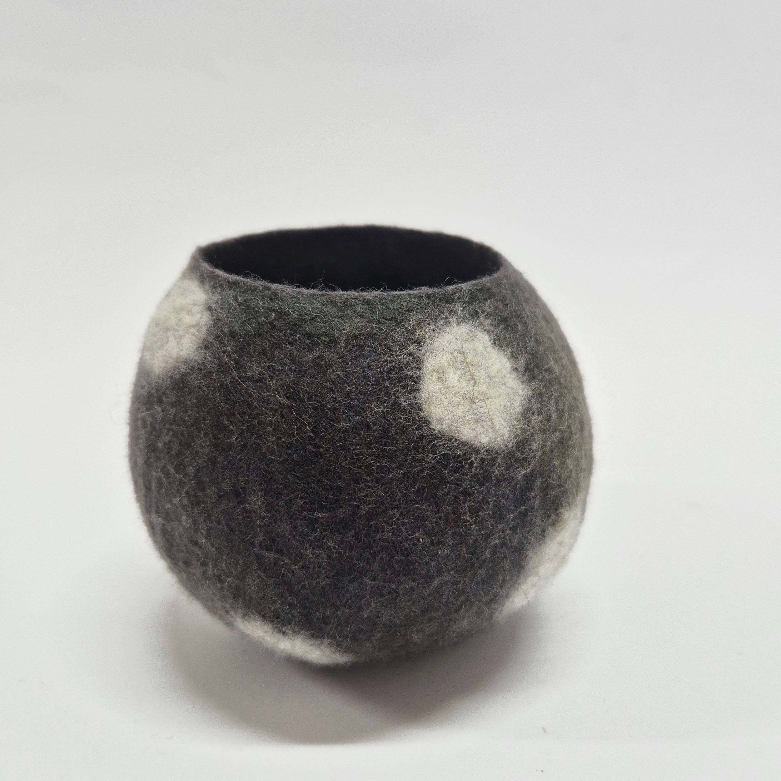 Modern Textile Art Vase - Felt Vessel