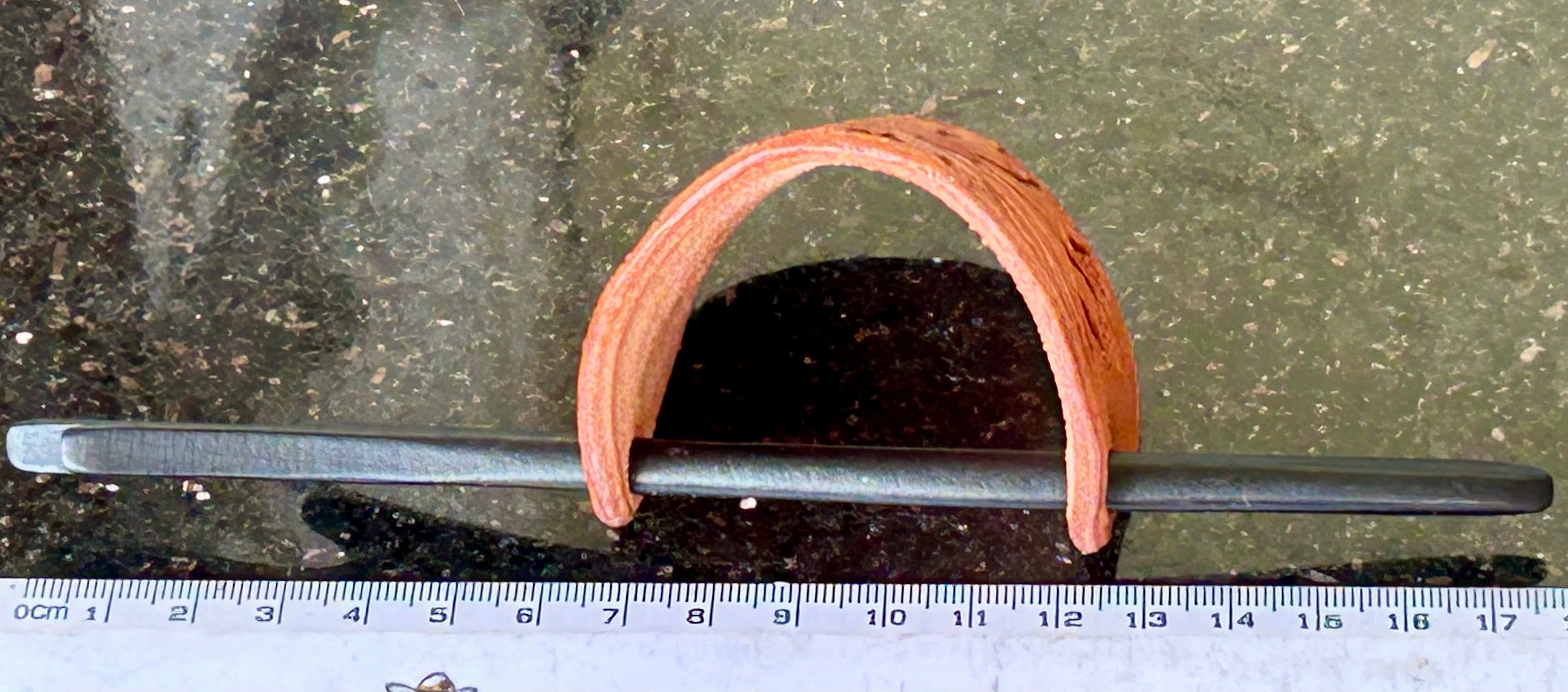 Leather Sunflower Hair Barrette