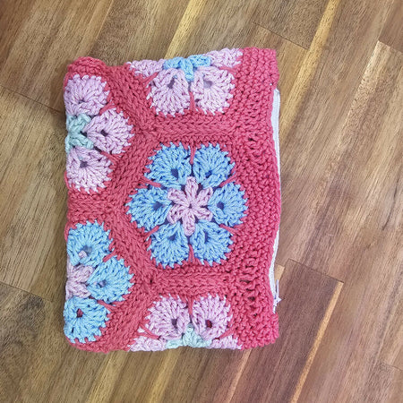 Handmade Crochet Flat Bag