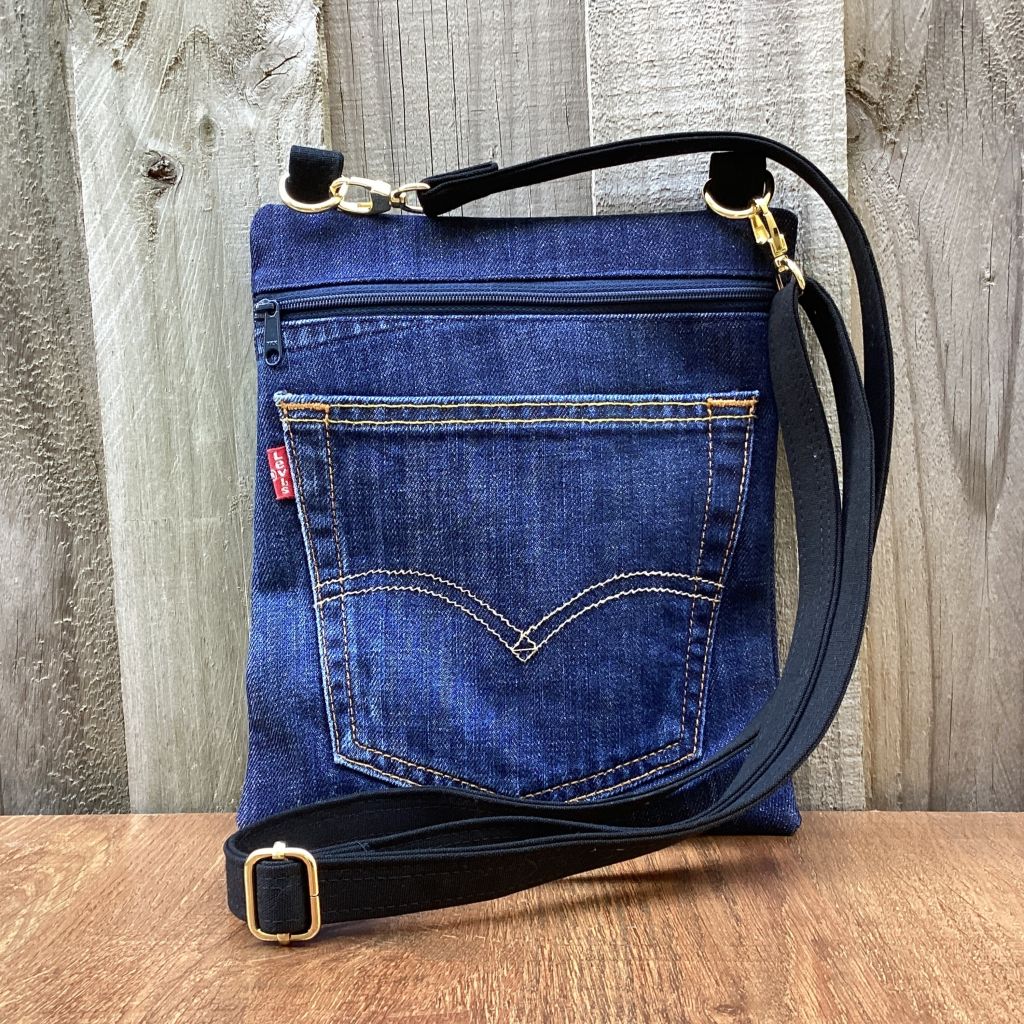 Upcycled Denim Crossbody Bag – Levis Pocket