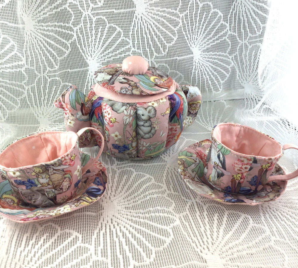 My First Teaset pink Gumnut babies
