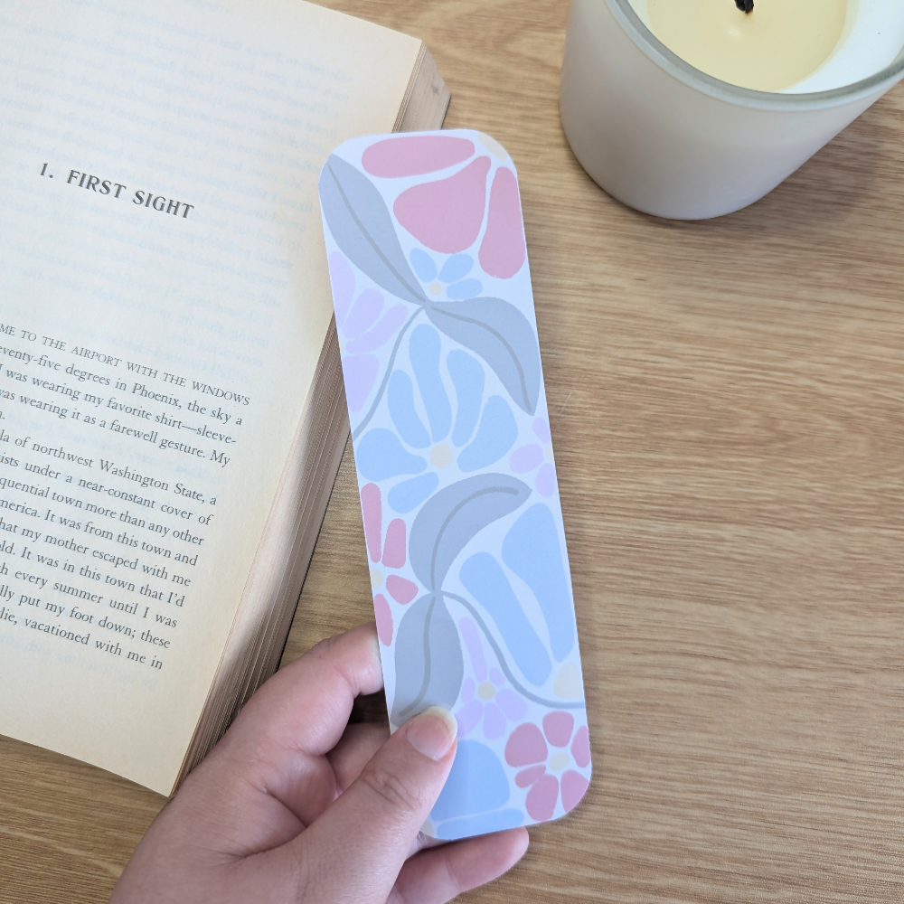 flowers bookmark yellow