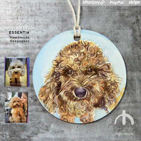 Sentimentum Essence | Painted Portrait Bauble | Portrait Disc