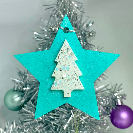 Glitter Star ornament