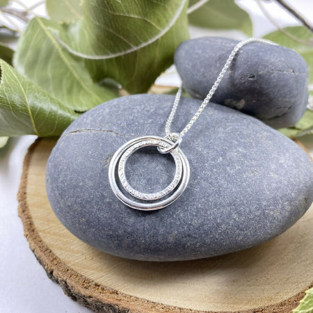 Argentium Silver Double Circle Pendant