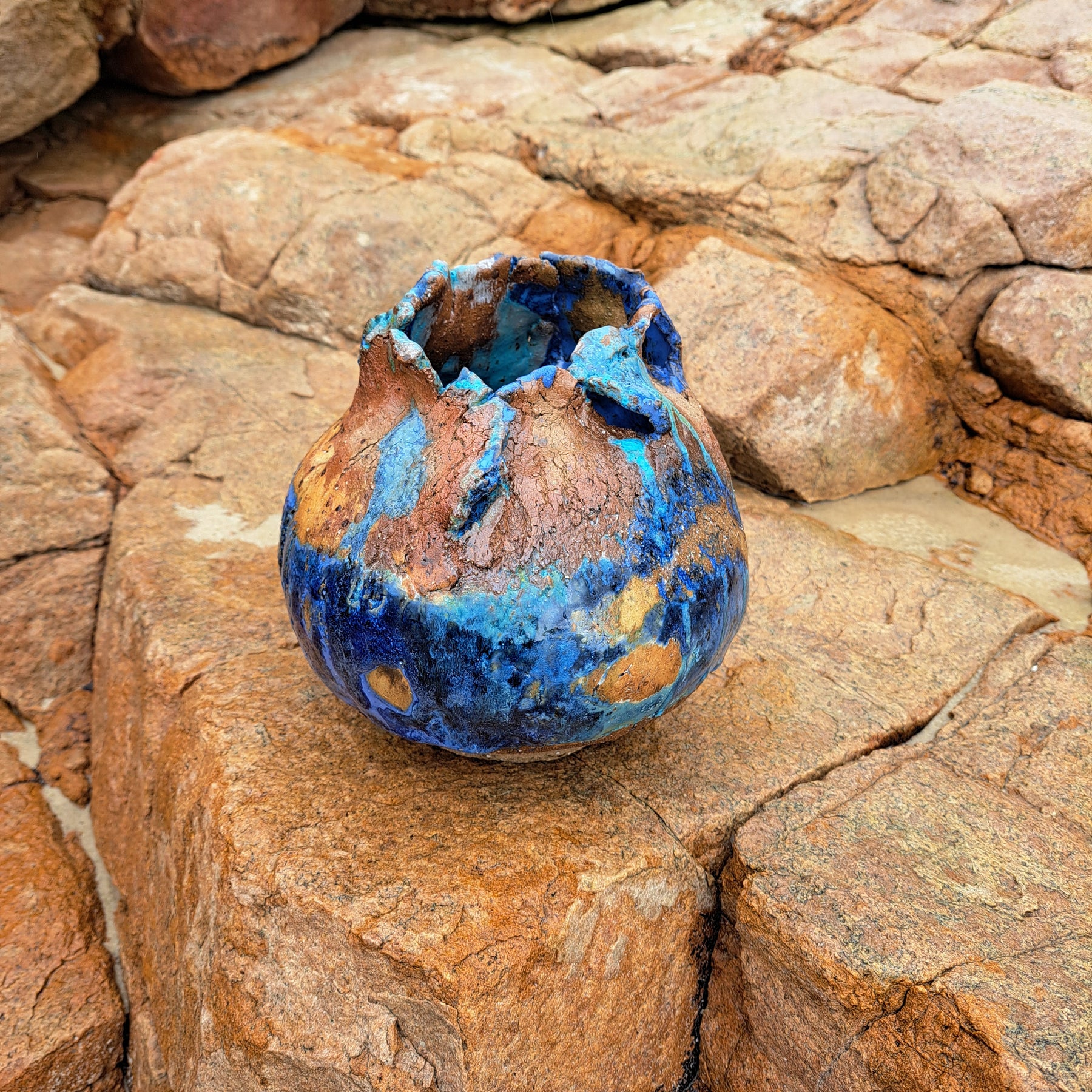 Ocean Vessel | Hand-formed Ceramic Art