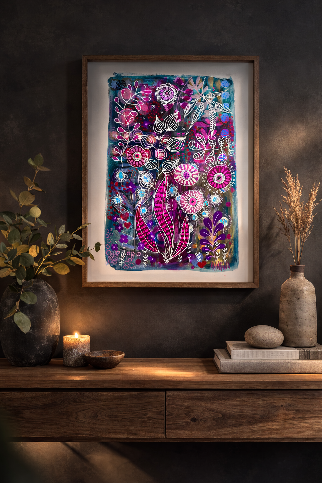 Original Hand painted Art:  Light Finds Its Way