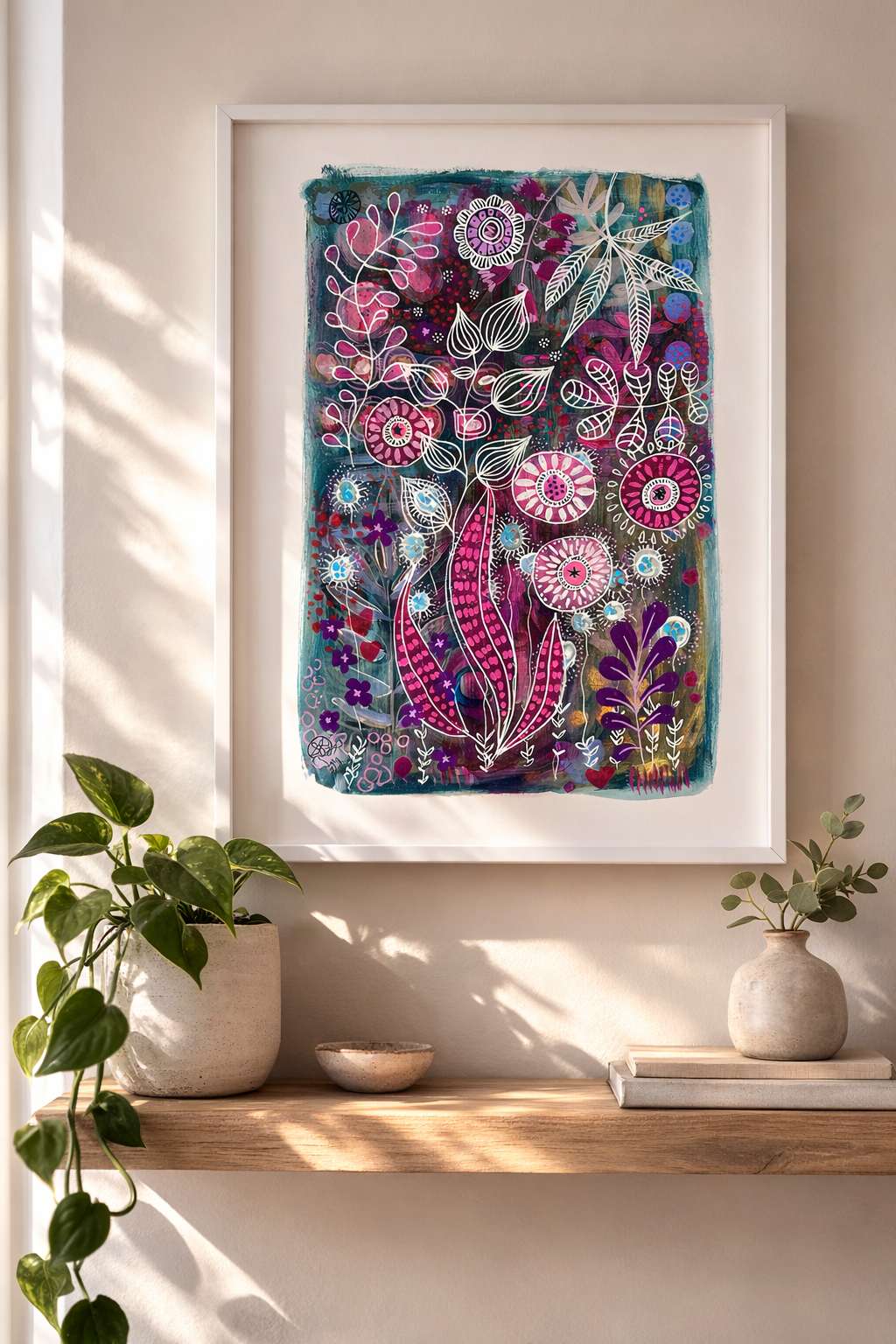 Original Hand painted Art:  Light Finds Its Way