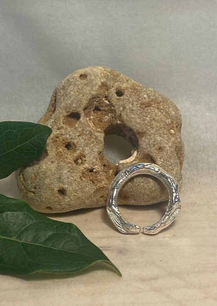 Cuttlefish Cast Sterling Silver Ring
