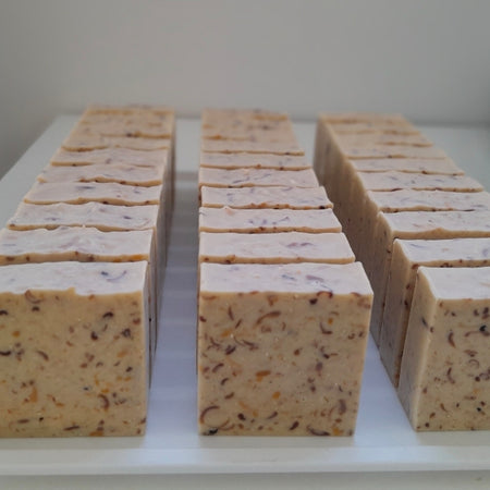 Handmade 2 x Beer & Oatmeal Scrub Soap Bar