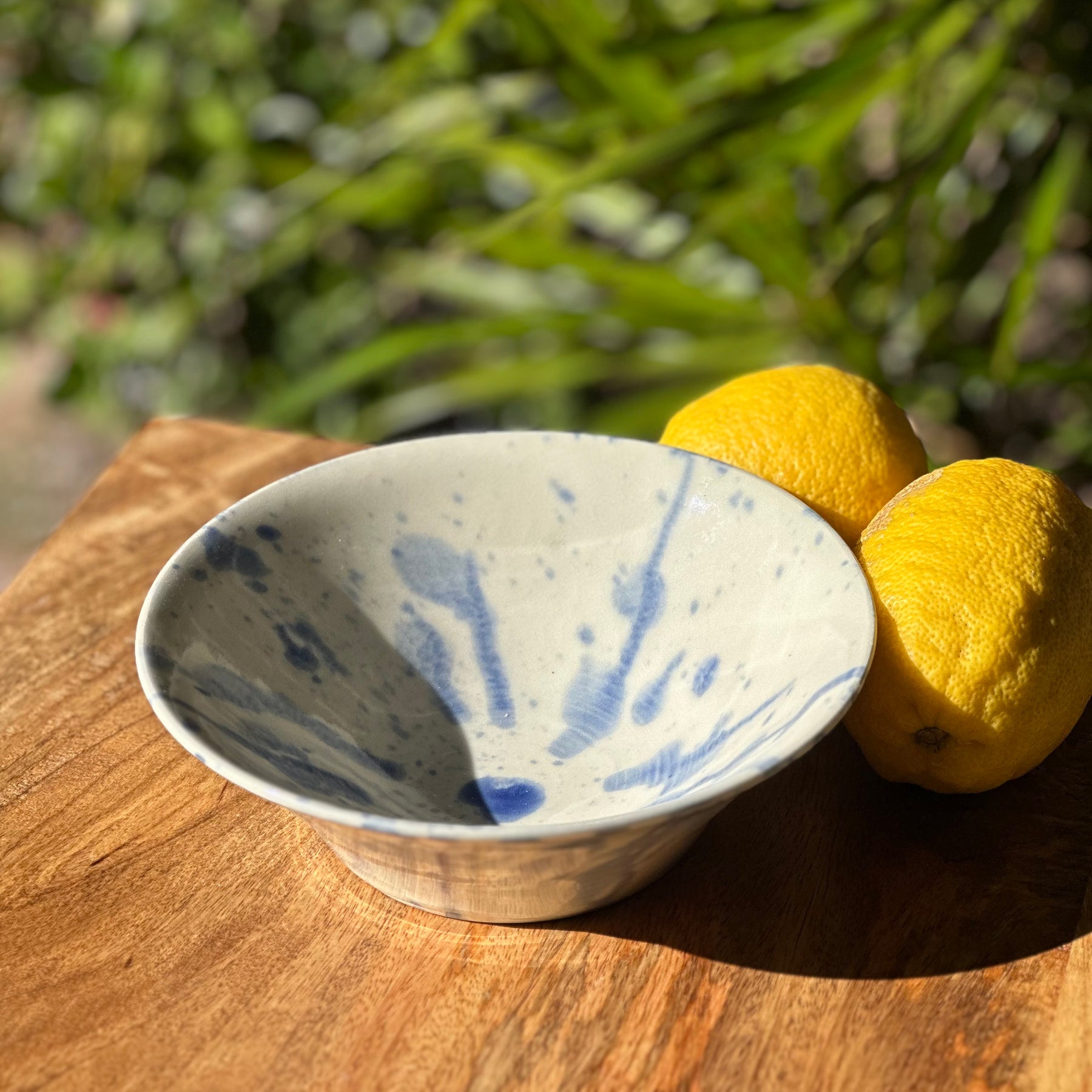 Everyday Serving Bowl | Handmade Ceramic Tableware | Blue Splash