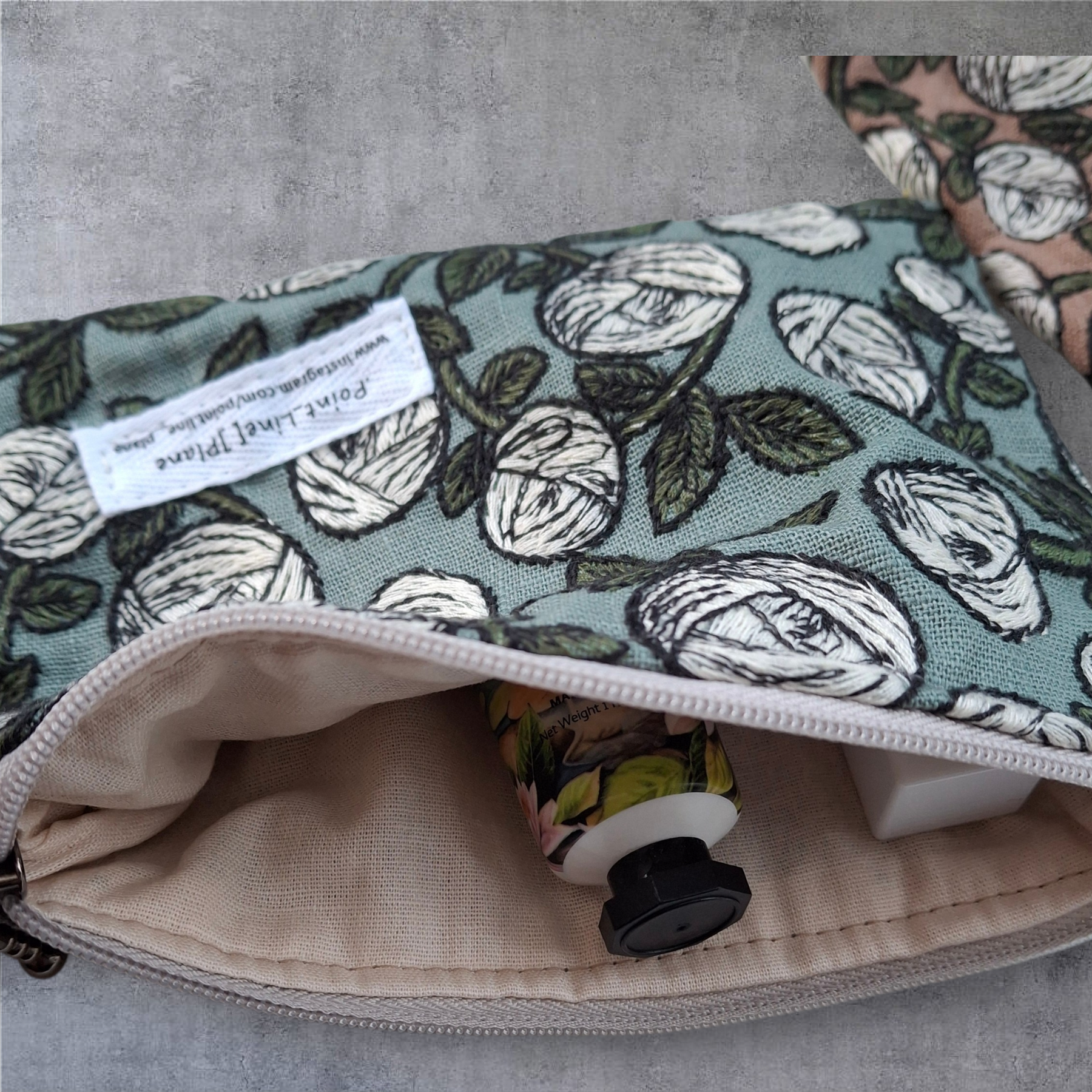 Passport-Sized Embroidered Pouch