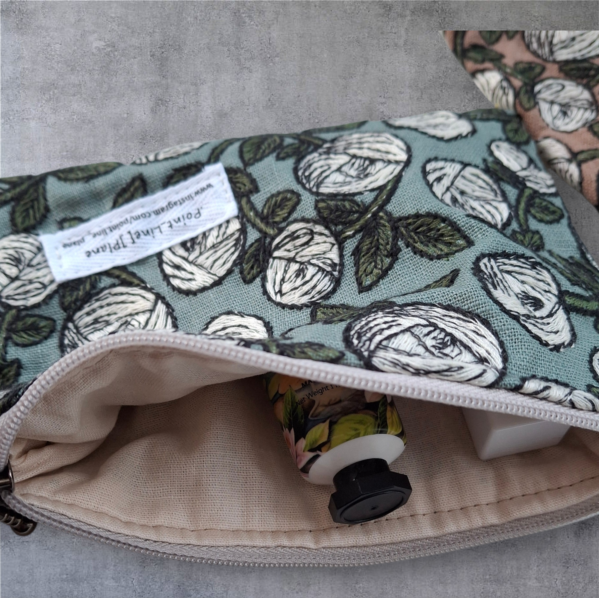 Passport-Sized Embroidered Pouch