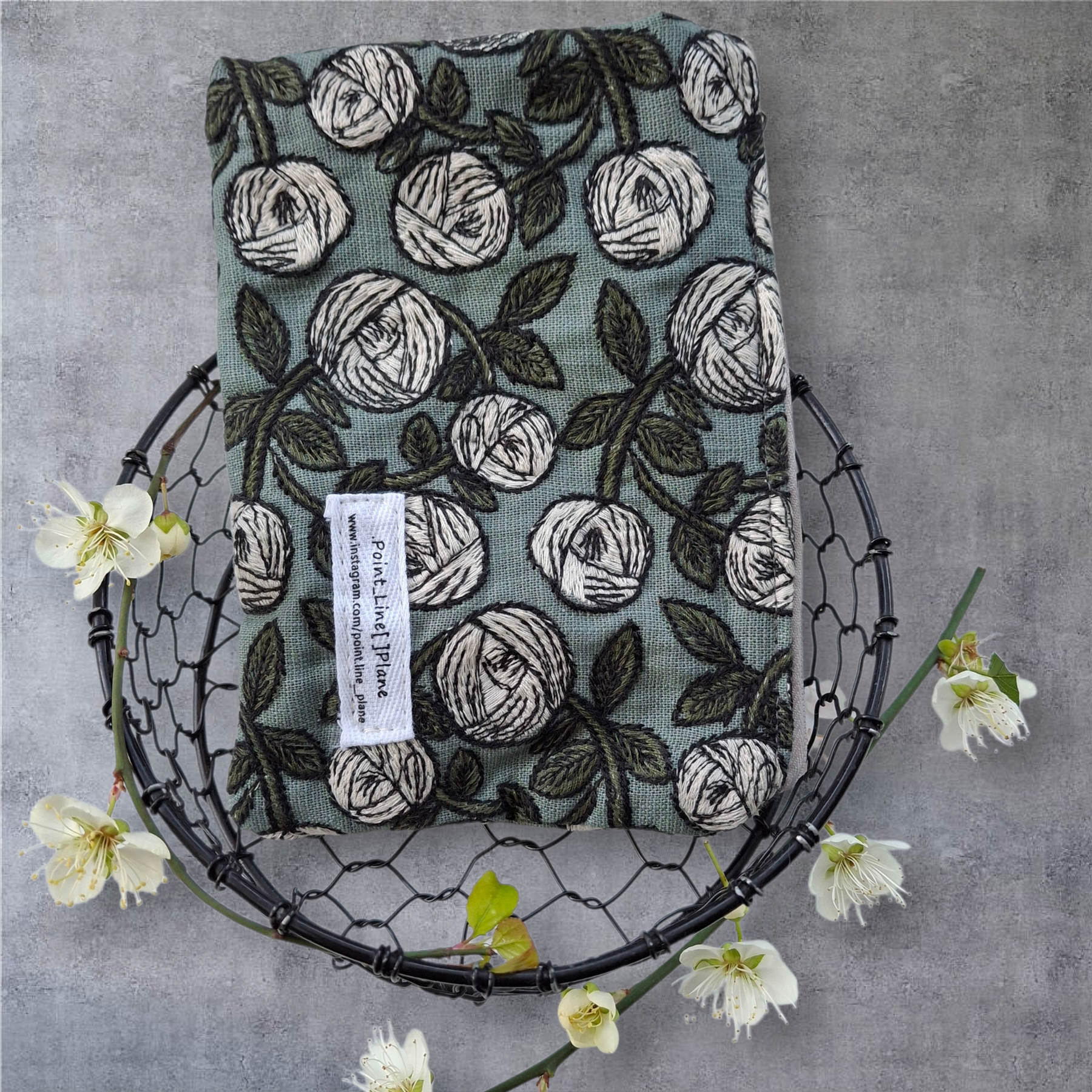 Passport-Sized Embroidered Pouch