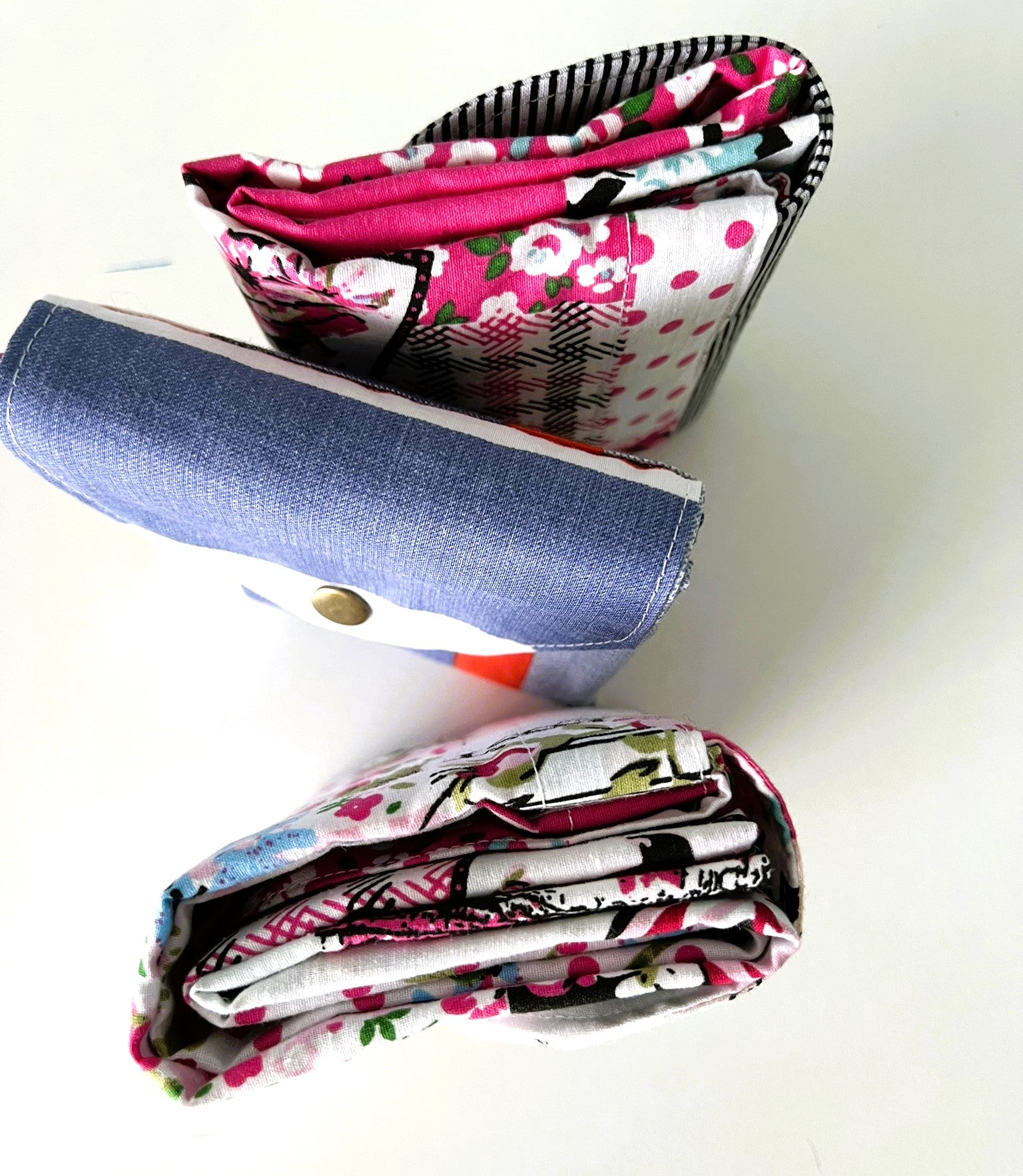 Upcycled Cotton Fold-up Shopping Bags