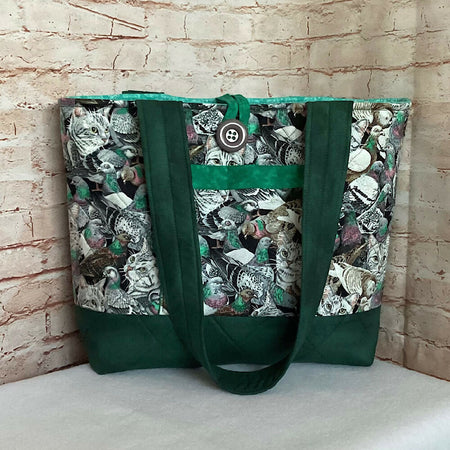 Cats Amongst Pigeons handbag, tote, shoulder bag for shopping, travel or craft.