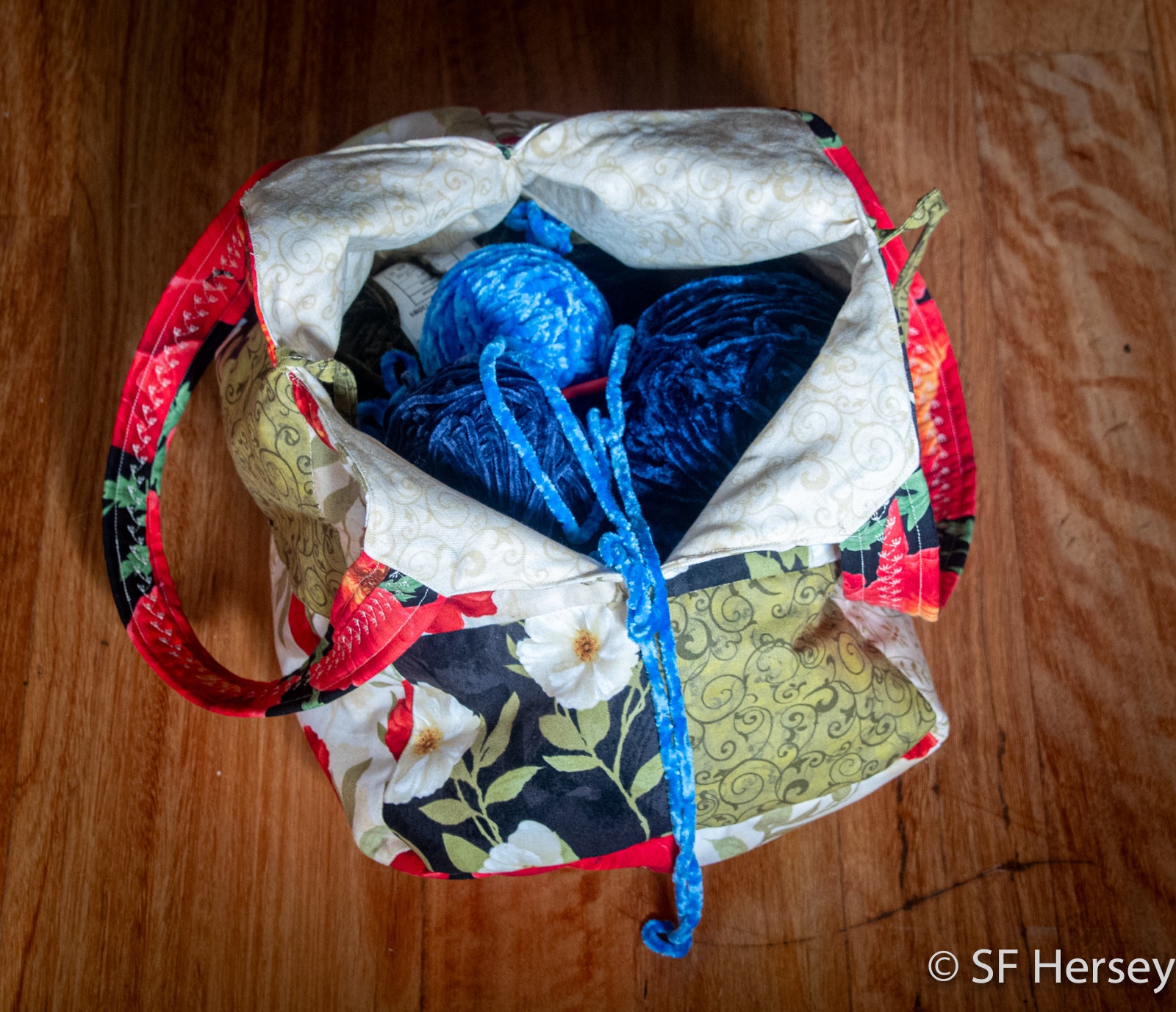 Poppy Handbag or Yarn Bag