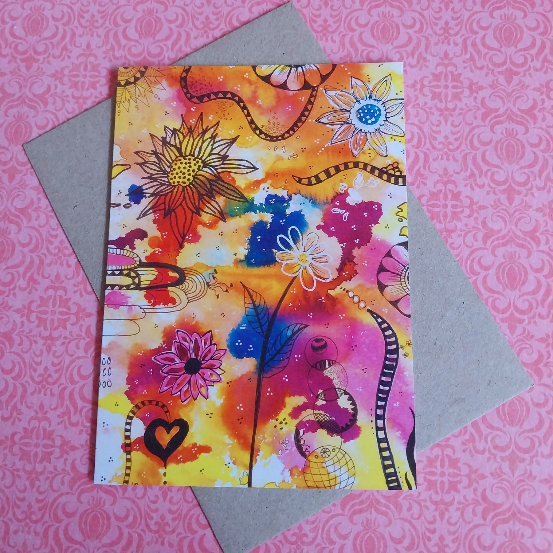 Desert Vibes Blank Greeting Card