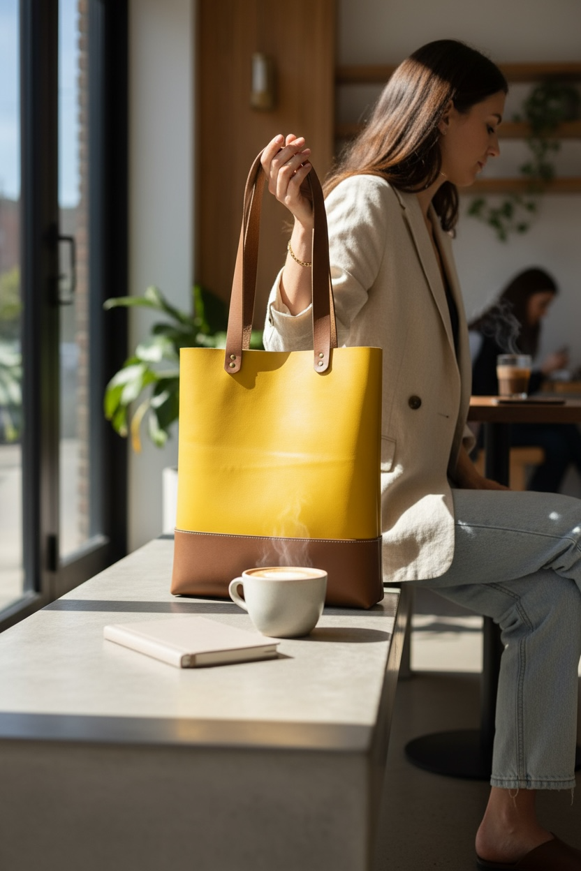 Genuine Leather Tote Bag