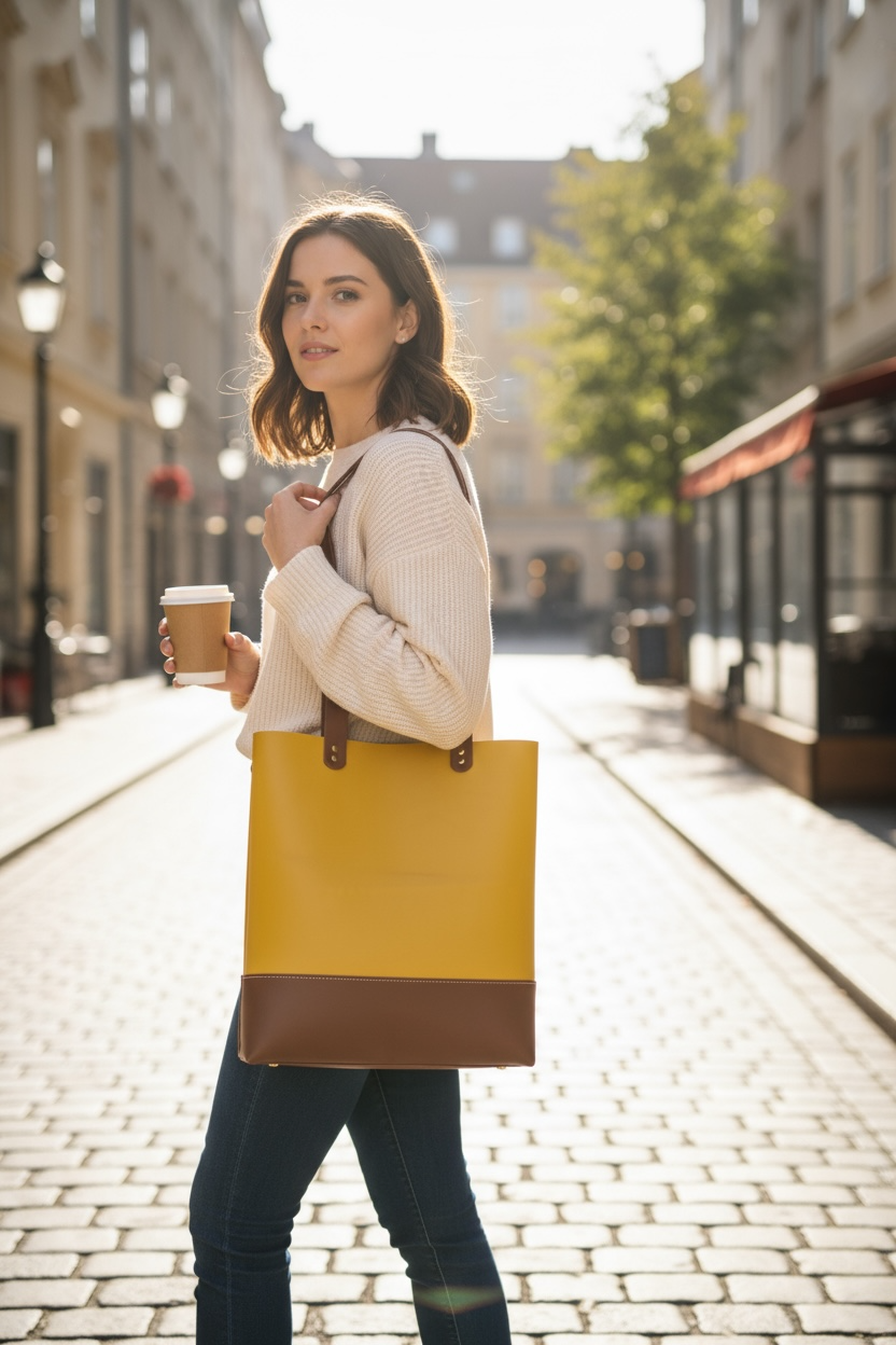 Genuine Leather Tote Bag