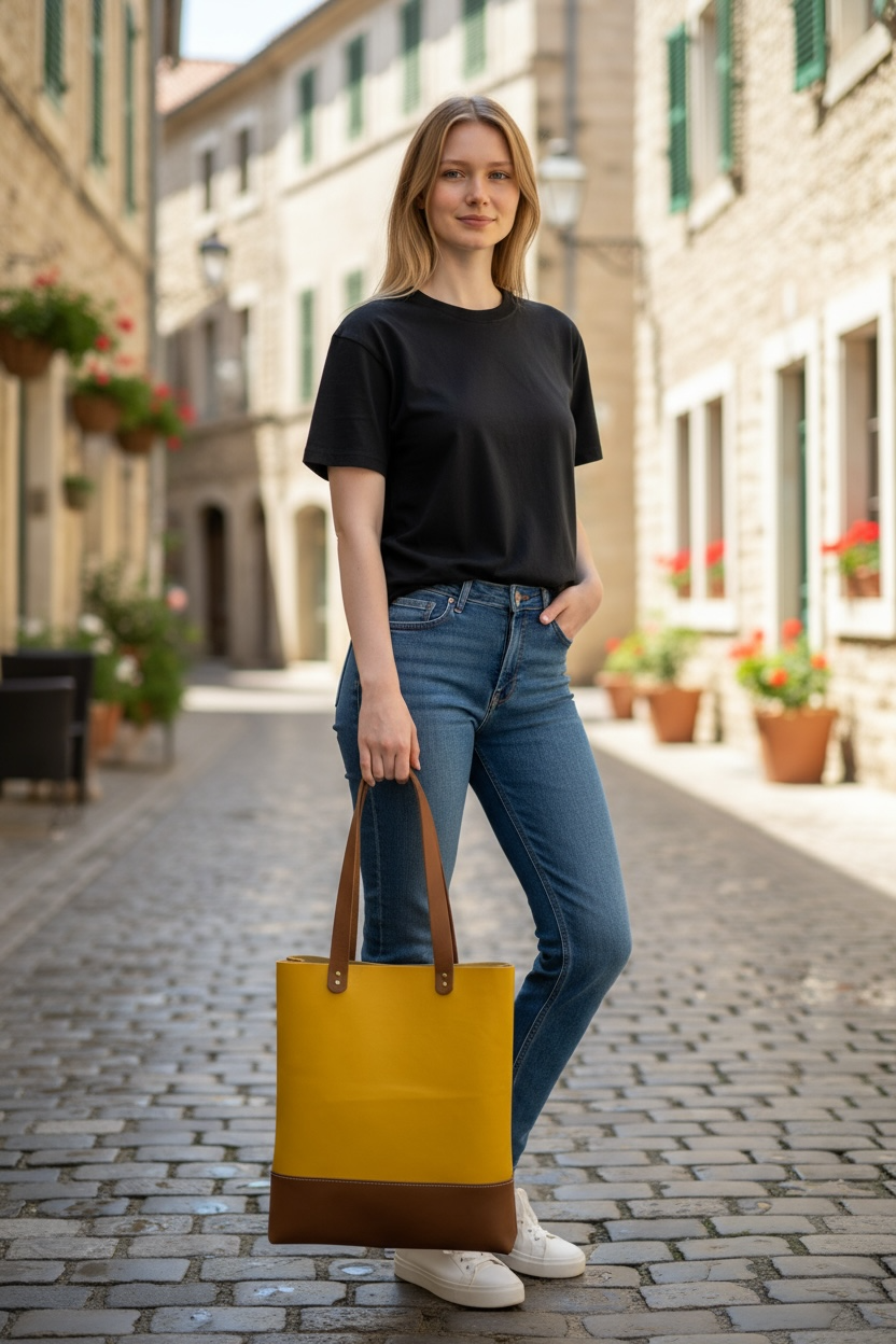 Genuine Leather Tote Bag