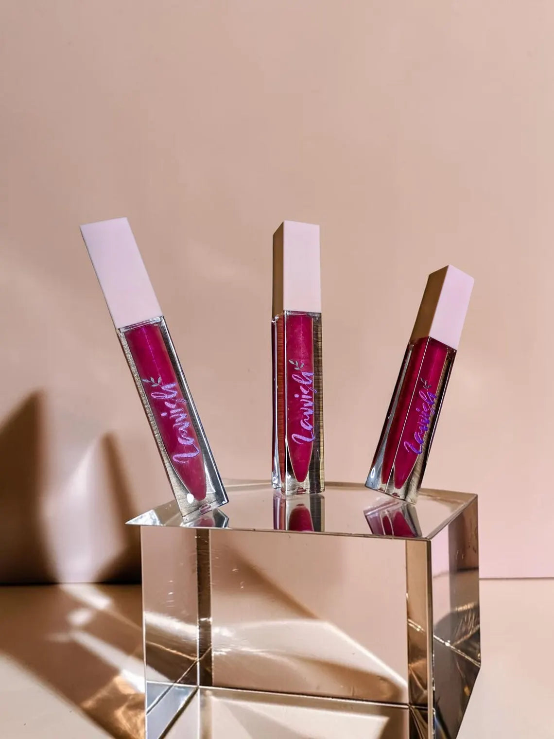 Black Cherry Lip Gloss • Hydrating Beeswax, Almond Oil, Vitamin E Tint