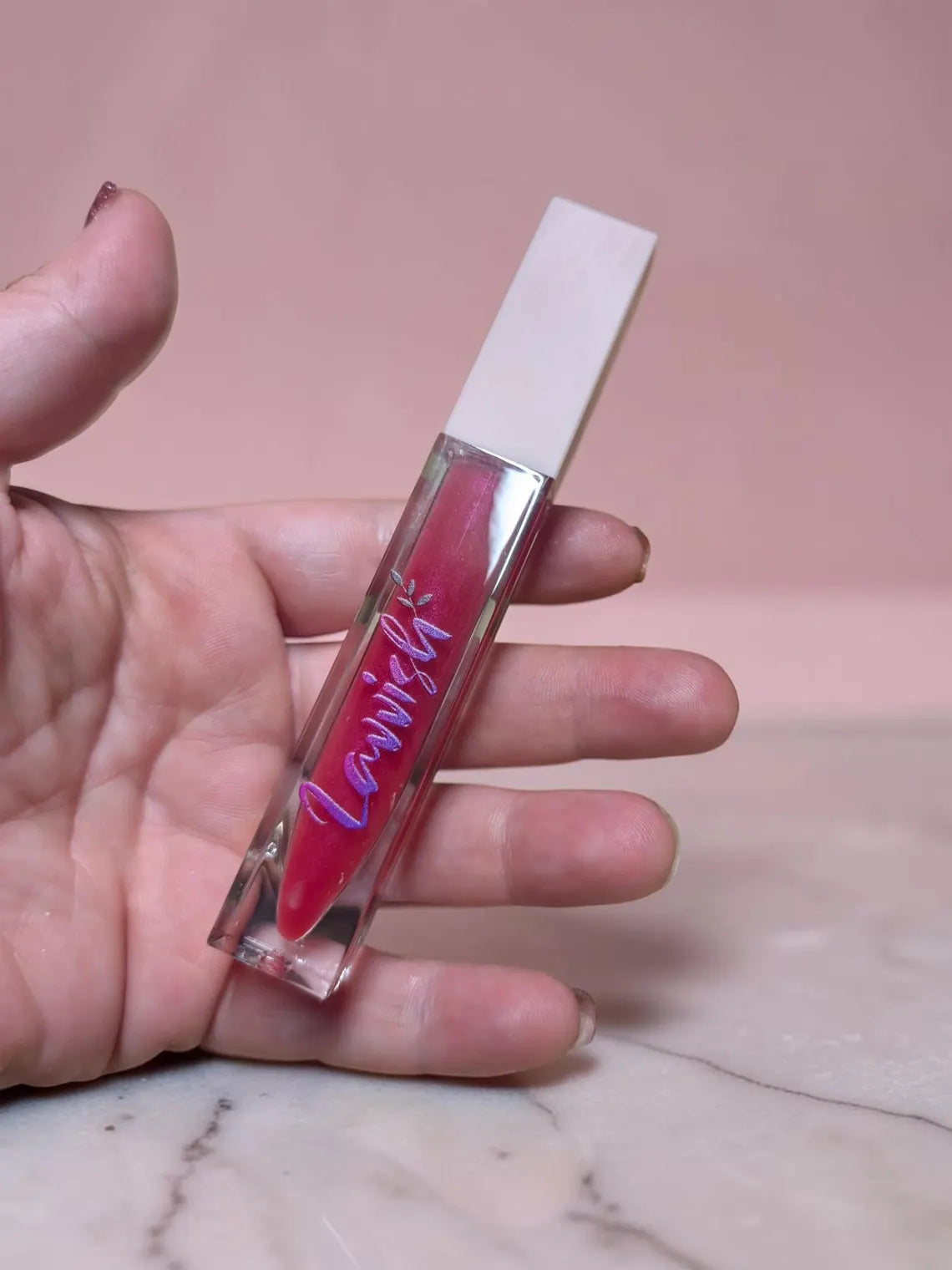 Black Cherry Lip Gloss • Hydrating Beeswax, Almond Oil, Vitamin E Tint