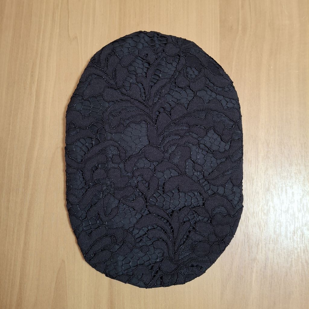 STOMA BAG COVER REGULAR LACE BLACK ILEOSTOMY, COLOSTOMY, UROSTOMY