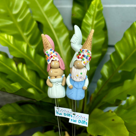 Tiny Gnomes pair - Ice cream sprinkles