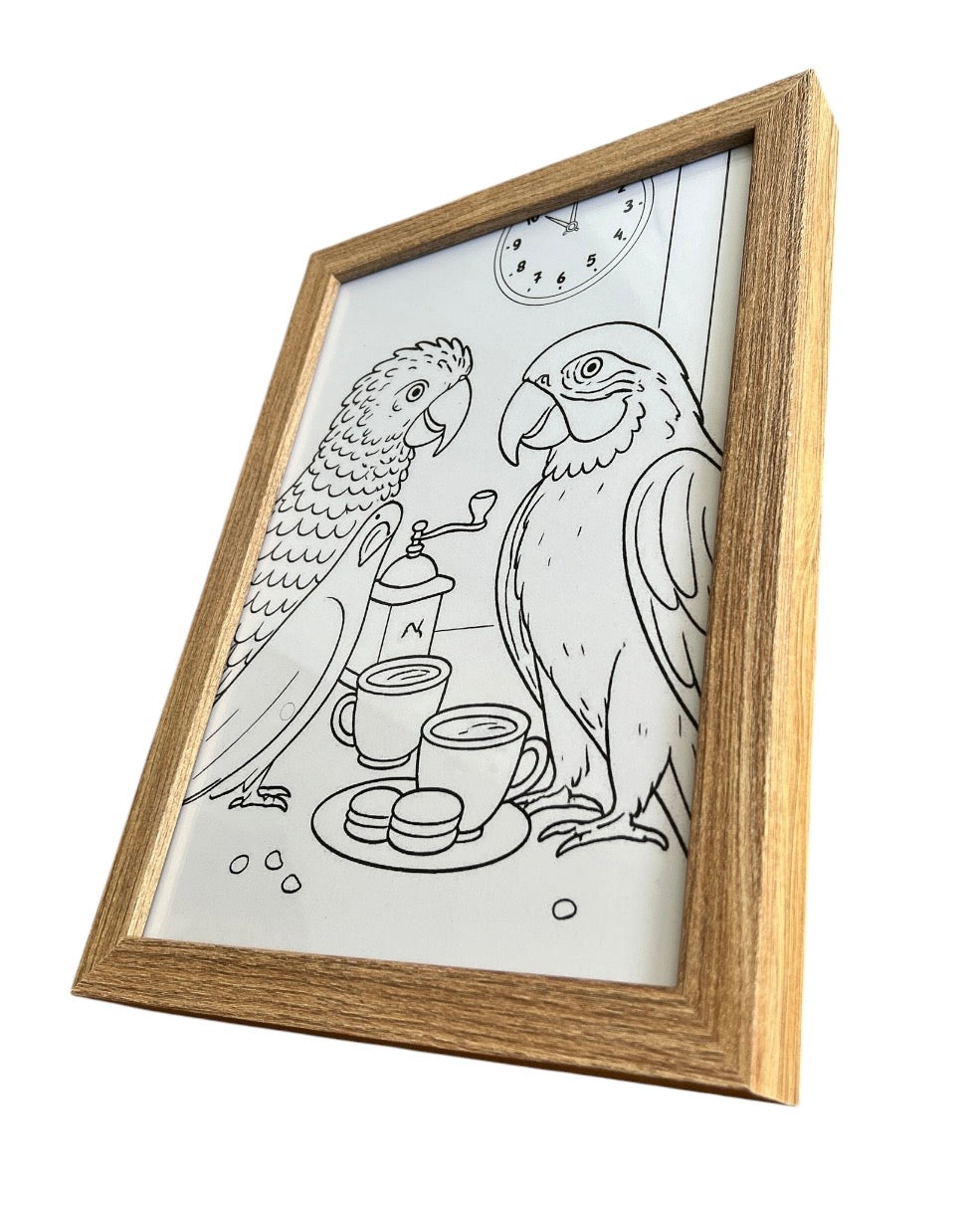 Framed A4 Bird Wall Art Print