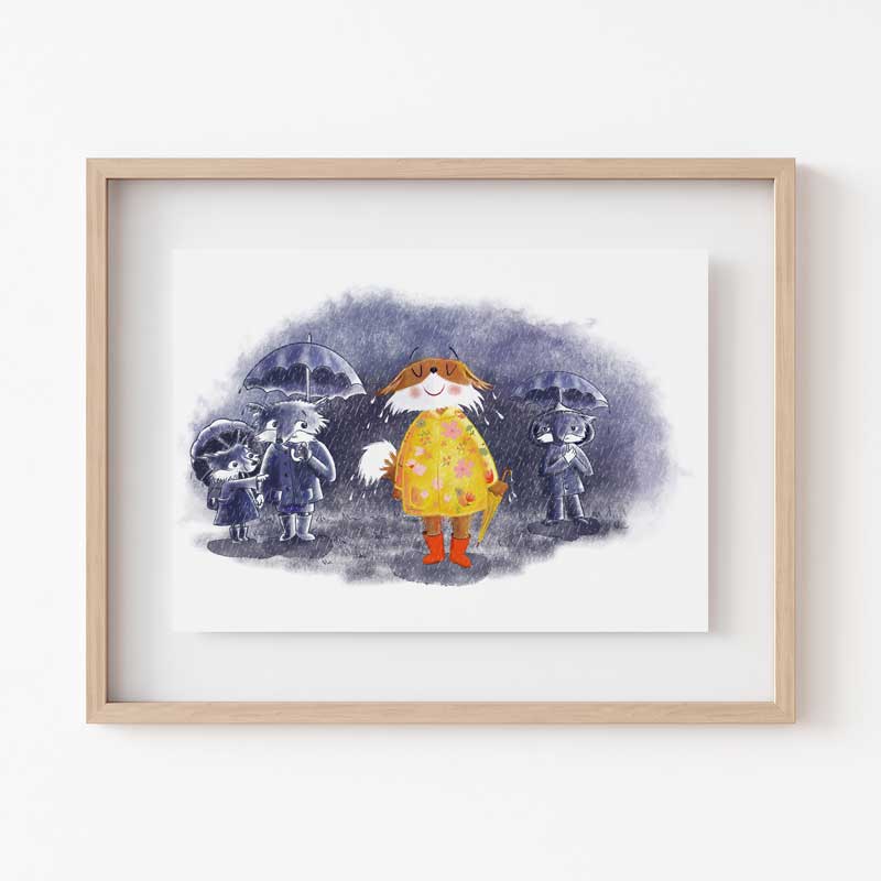 Whimsical Nursery Art Print –  Watercolour Illustration