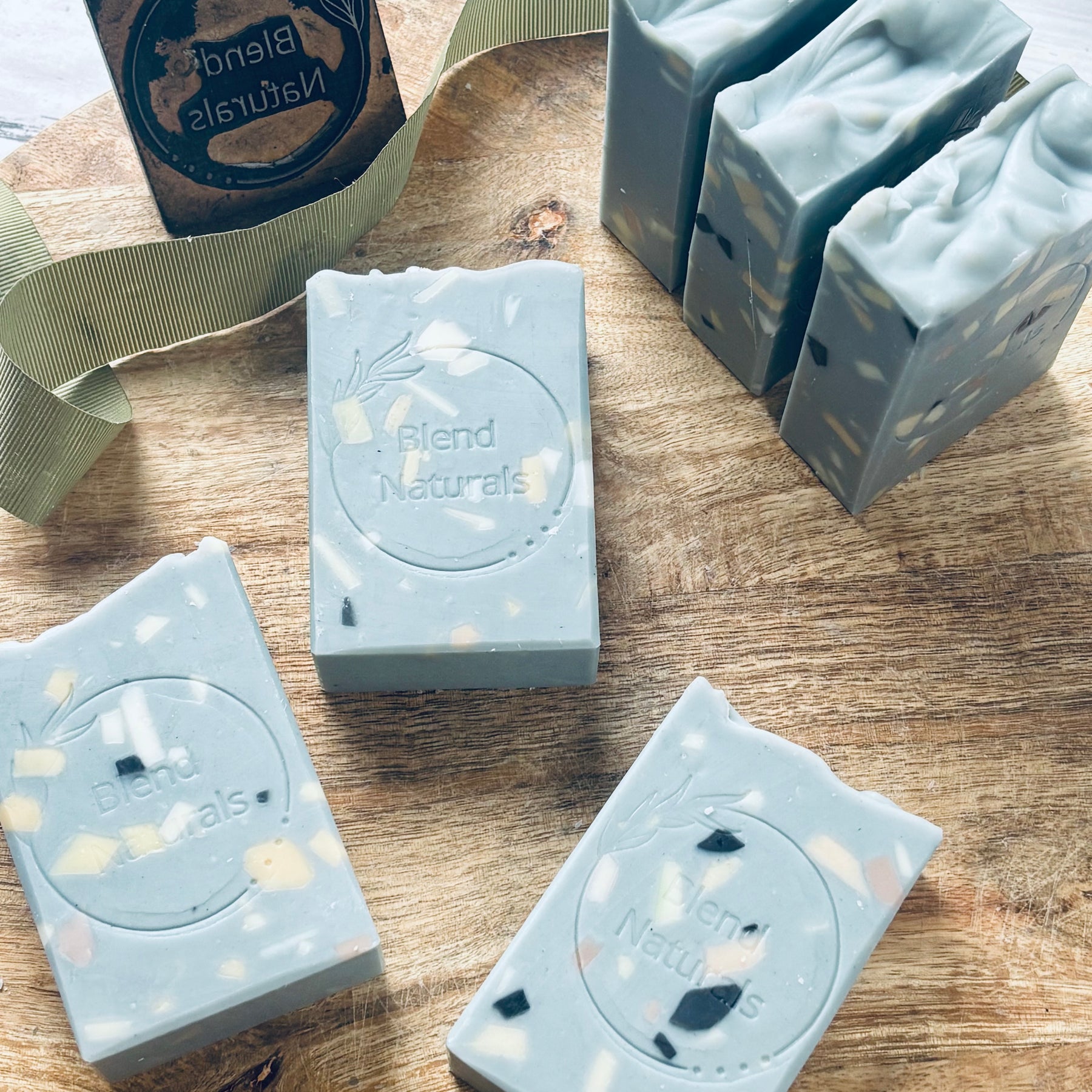 Handcrafted Natural Soap | Terrazzo Blue