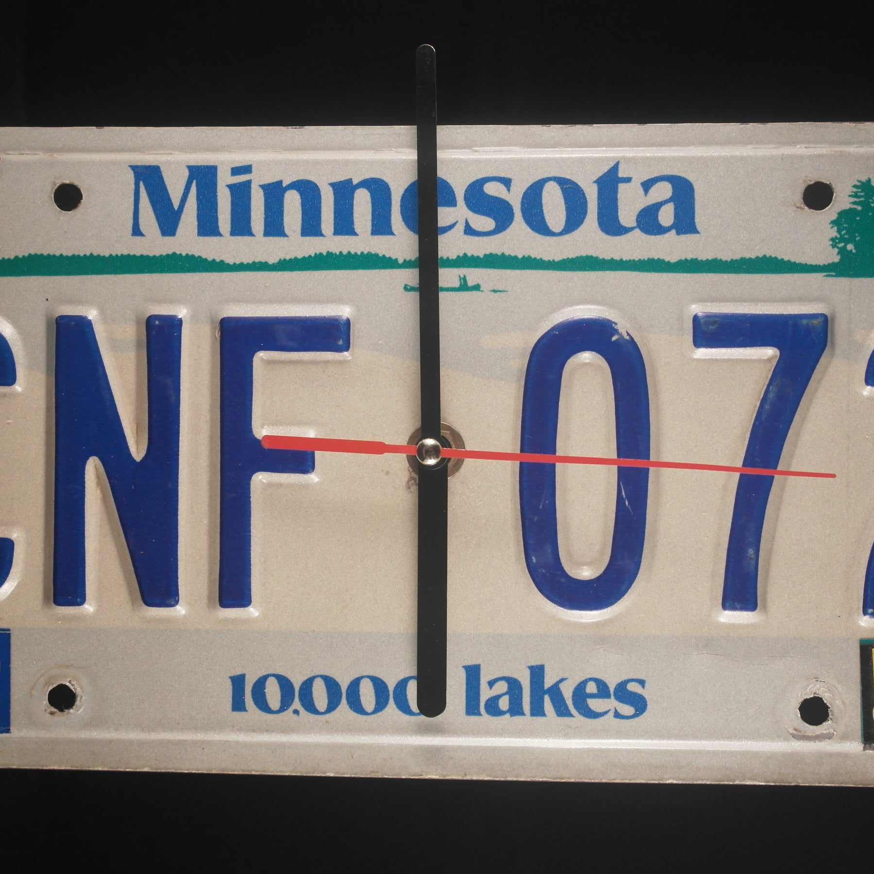 Genuine USA licence Plate Clock