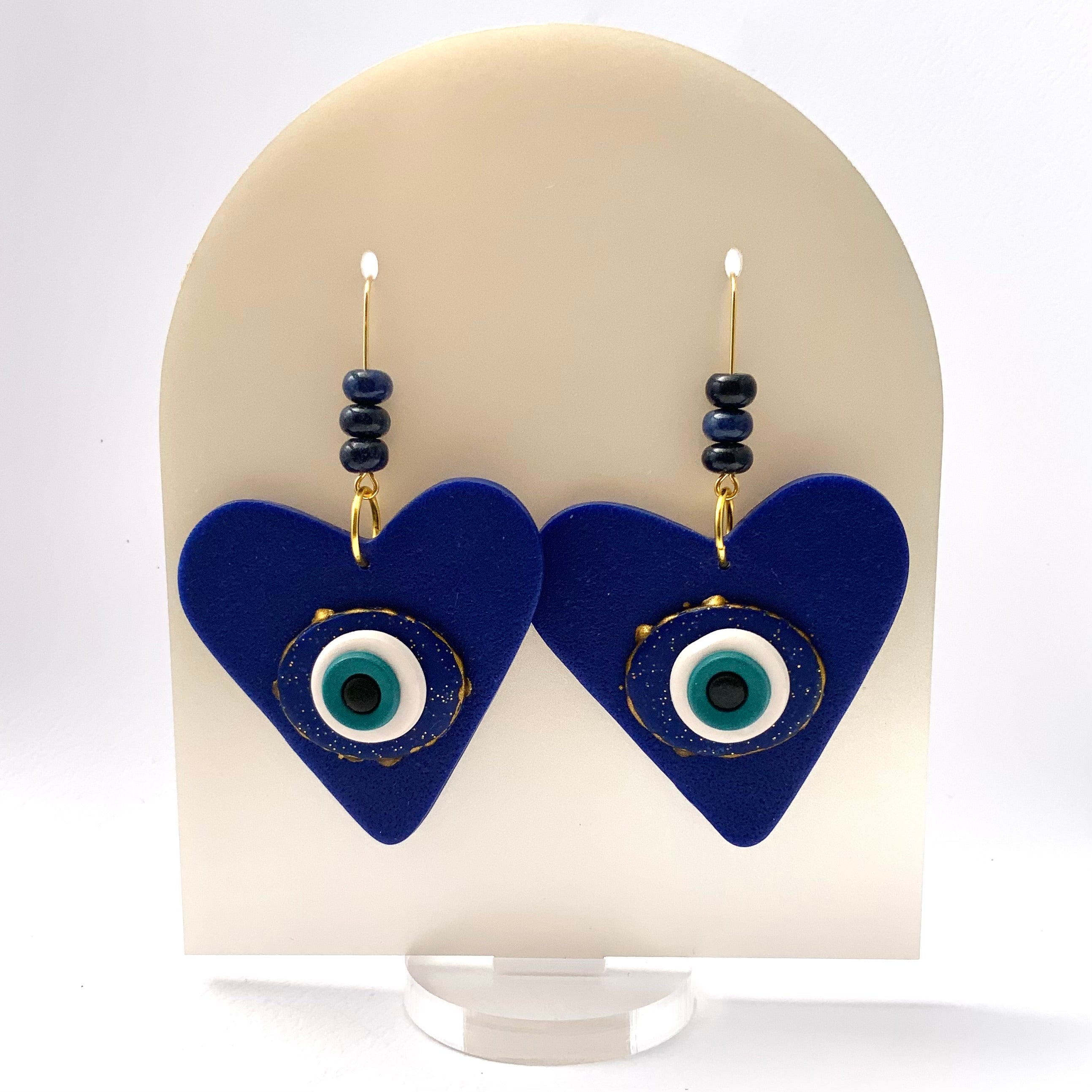 The Watchful Eye Talisman Earrings | Handmade Polymer Clay Earrings