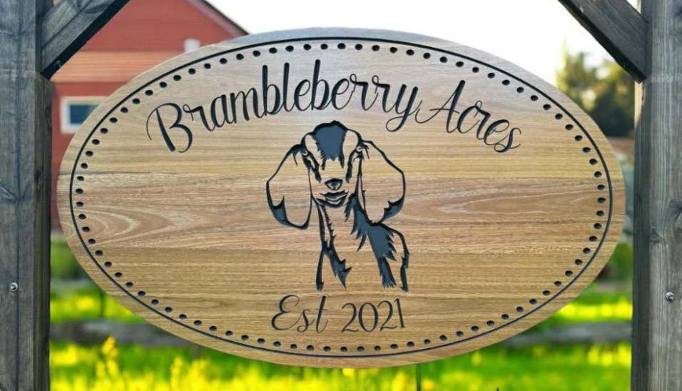 Personalized Solid Wood Cottage Name Sign with Weatherproof & Ready to Hang